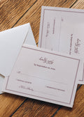 Ivory and Burgundy Wedding RSVP Card Template | Semi-Custom Digital Download